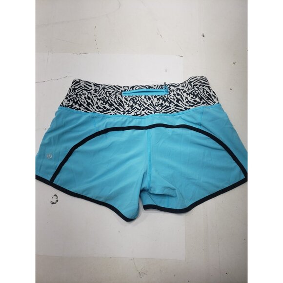 Lululemon Top Women's 4 Black White Crossback Mesh Net Top With Run Times Shorts - Picture 7 of 8